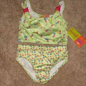 NWT PENELOPE MACK Green 2 pc Swim suit 3 T 3T
